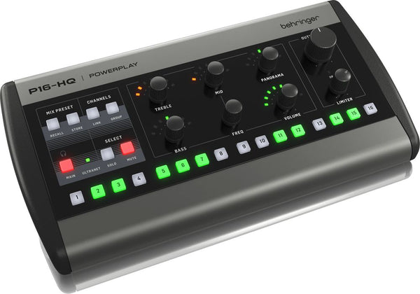 Behringer P16-HQ POWERPLAY 16-Channel Personal Monitoring Mixer-Live Sound & Recording-Behringer-Logans Pianos