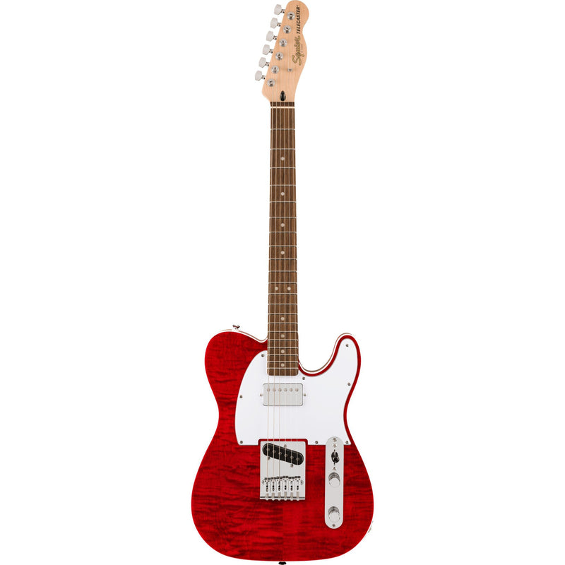 Fender Affinity Series Telecaster FMT SH Guitar-Guitar & Bass-Squier-Laurel-Crimson Red Transparent-Logans Pianos