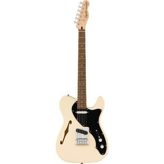 Fender Affinity Series Telecaster Thinline-Guitar & Bass-Squier-Olympic White-Logans Pianos