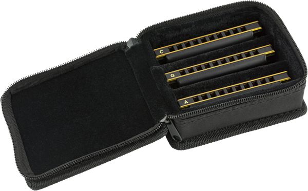 Fender Blues DeVille Harmonica (3 pack) with Case-Ukulele & Folk-Fender-Logans Pianos