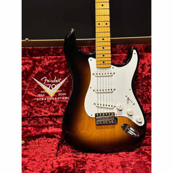 Fender Ltd Edition 70th Anniversary 1954 Stratocaster Custom-Guitar & Bass-Fender-Wide-Fade 2-Color Sunburst-Logans Pianos