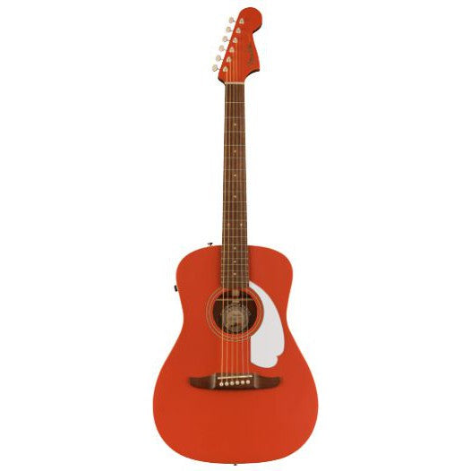 Fender Malibu Player Acoustic Electric Guitar-Guitar & Bass-Fender-Fiesta Red-Logans Pianos