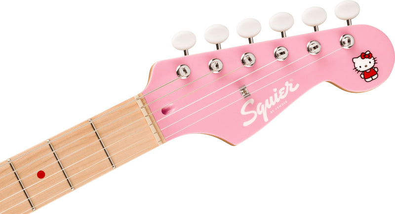 Fender Squier X Hello Kitty Pink Stratocaster-Guitar & Bass-Squier-Logans Pianos