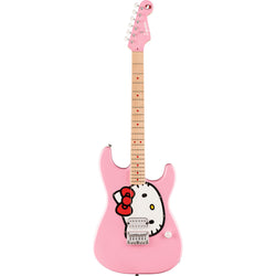 Fender Squier X Hello Kitty Pink Stratocaster-Guitar & Bass-Squier-Logans Pianos