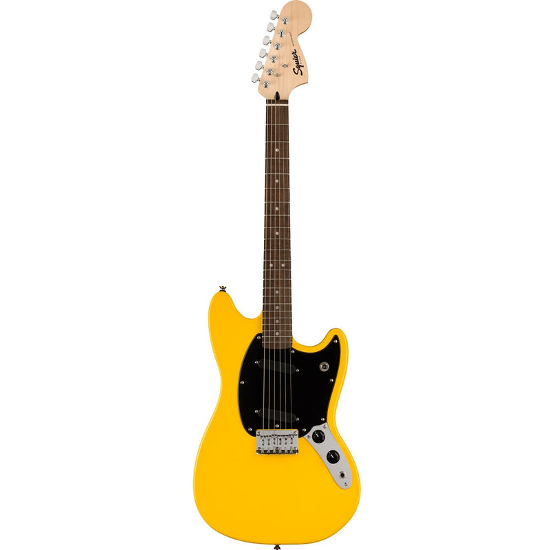 LIMITED EDITION SQUIER SONIC® MUSTANG®-Guitar & Bass-Squier-Limited Graffiti Yellow-Logans Pianos