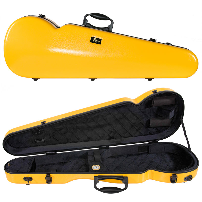 Raan Violin Case 4/4-3/4-Orchestral Strings-Raan-Sunflower Yellow-Logans Pianos