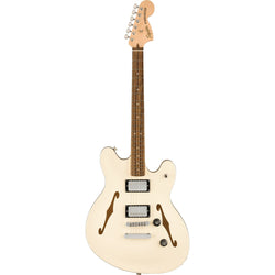 Squier Affinity Series Starcaster Deluxe Guitar-Guitar & Bass-Squier-Olympic White-Logans Pianos