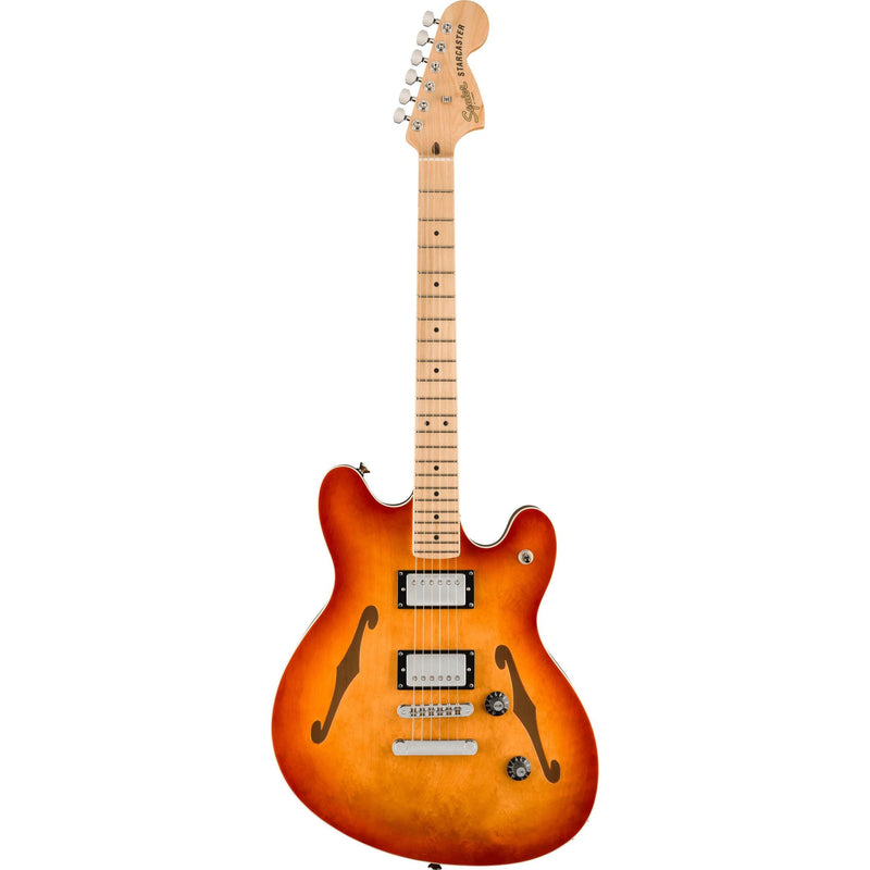 Squier Affinity Series Starcaster Deluxe Guitar-Guitar & Bass-Squier-Sienna Sunburst-Logans Pianos