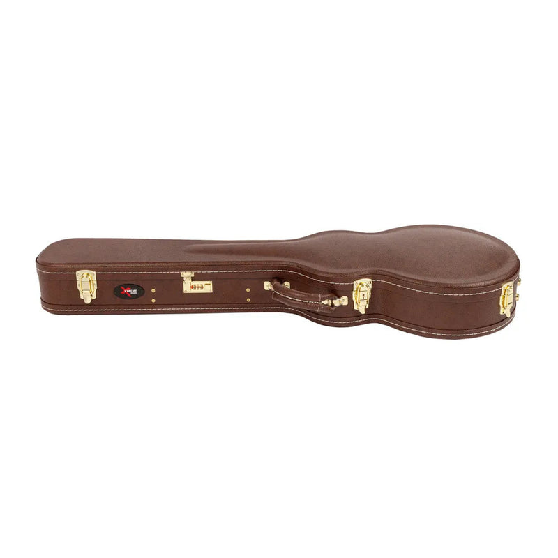 Xtreme Heavy Duty Les Paul Shaped Guitar Hard Case-Guitar & Bass-Xtreme-Traditional Brown-Logans Pianos