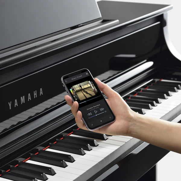 Yamaha Clavinova CLP-865 Digital Grand Piano-Piano & Keyboard-Yamaha-Polished White-Logans Pianos