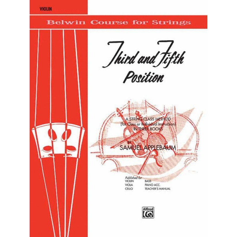 3rd and 5th Position String Builder Violin-Sheet Music-Alfred Music-Logans Pianos