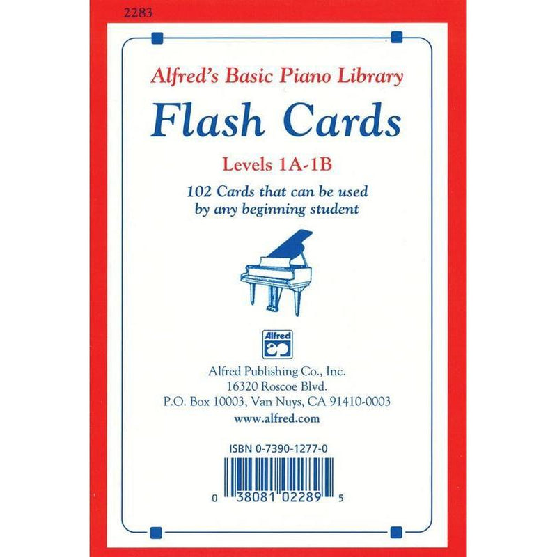 Alfred's Basic Piano Course: Flash Cards 1A & 1B-Sheet Music-Alfred Music-Logans Pianos