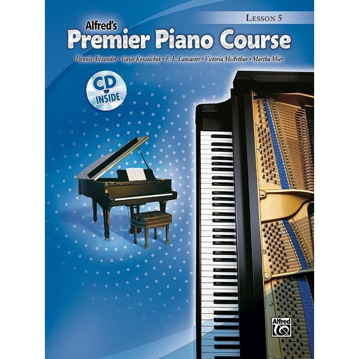 Alfred's Basic Premier Piano Course: Lesson 5-Sheet Music-Alfred Music-Book & CD-Logans Pianos