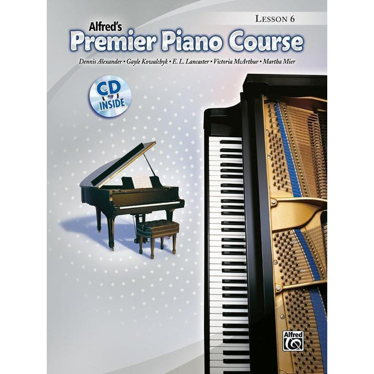 Alfred's Basic Premier Piano Course: Lesson 6-Sheet Music-Alfred Music-Book & CD-Logans Pianos