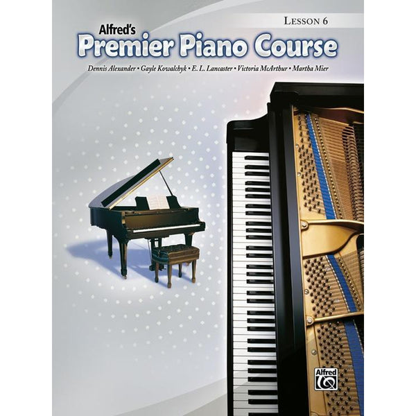 Alfred's Basic Premier Piano Course: Lesson 6-Sheet Music-Alfred Music-Book-Logans Pianos