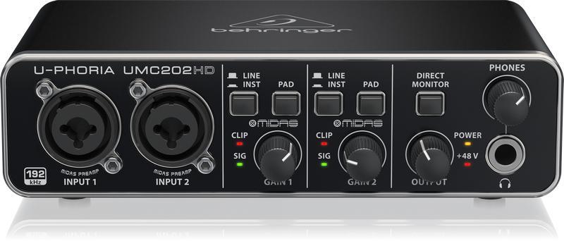 Behringer U-Phoria UMC202HD Audio Interface-Live Sound & Recording-Behringer-Logans Pianos