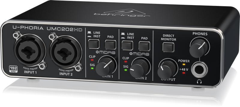 Behringer U-Phoria UMC202HD Audio Interface-Live Sound & Recording-Behringer-Logans Pianos