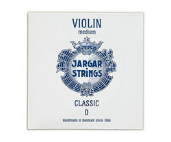 Jargar Classic Medium Blue Violin Strings - Single D-Orchestral Strings-Jargar-4/4-Logans Pianos