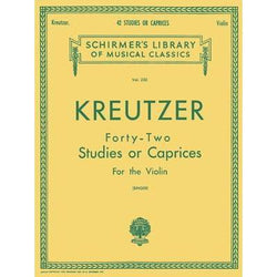 Kreutzer - 42 Studies or Caprices for Violin-Sheet Music-G. Schirmer Inc.-Logans Pianos