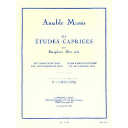 Massis - 6 Etudes Caprices for Alto Saxophone-Sheet Music-Alphonse Leduc-Logans Pianos