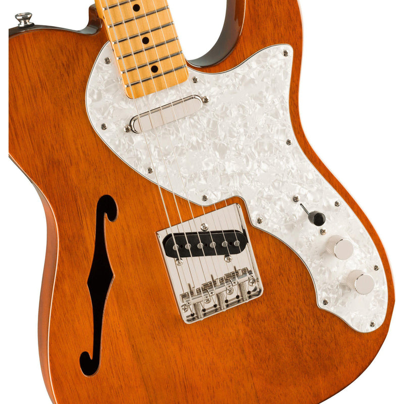 Squier Classic Vibe '60s Telecaster Thinline Electric Guitar-Guitar & Bass-Squier-Natural Mahogany-Logans Pianos