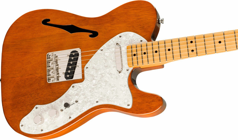 Squier Classic Vibe '60s Telecaster Thinline Electric Guitar-Guitar & Bass-Squier-Natural Mahogany-Logans Pianos