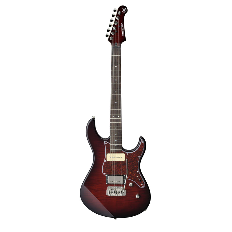 Yamaha Pacifica PAC611VFM Electric Guitar-Guitar & Bass-Yamaha-Dark Red Burst-Logans Pianos