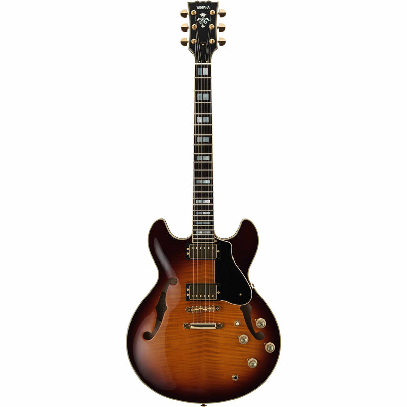 Yamaha SA2200 Semi-Hollow Electric Guitar-Guitar & Bass-Yamaha-Brown Sunburst-Logans Pianos